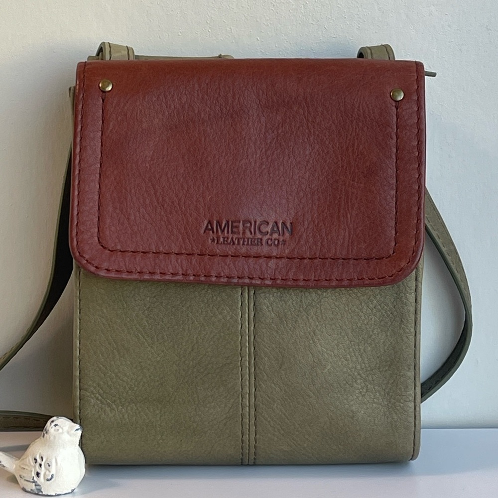 American Leather Co. Genuine Leather Crossbody Bag